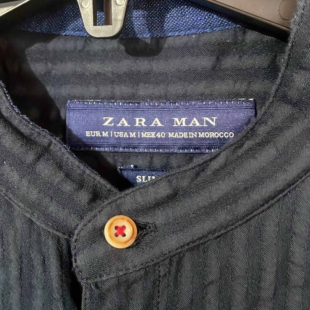 Zara Man - Structure Button Down circle neck - Picture 3 of 6